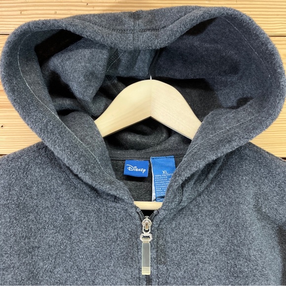 Disney Mickey Mouse Fleece Pullover XL Hoodie Embroidered Kangaroo Pouch B87 - Picture 6 of 11